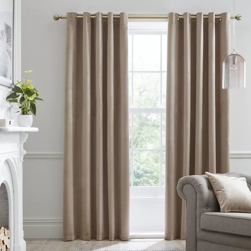 Velvet Curtain, Single Panel  Luxurious Drapery for Your Home