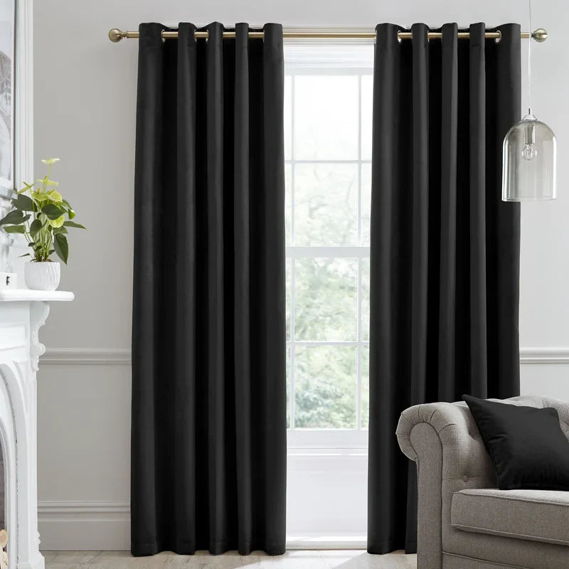 Velvet Curtain, Single Panel  Luxurious Drapery for Your Home