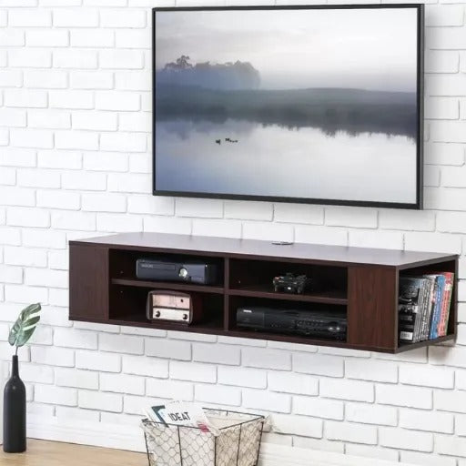 Floating Wooden TV Console