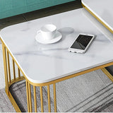 Square Metal Frame Center Table