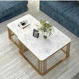 Square Metal Frame Center Table