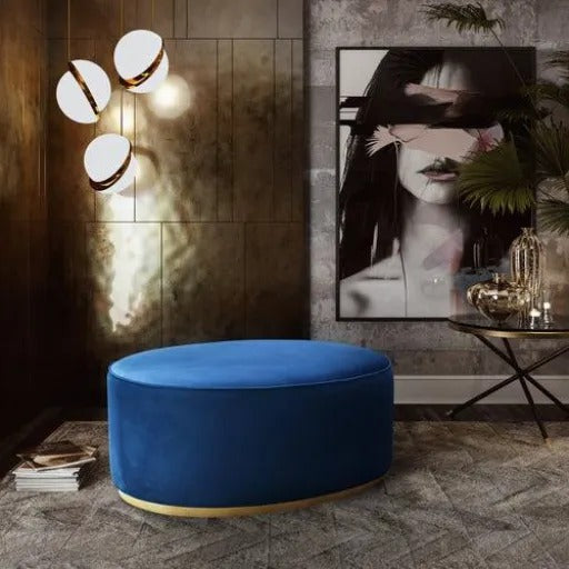 Luxury Oval Ottoman Stool