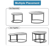 Table set for drawing room iron Base & Wooden Top