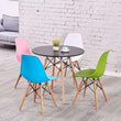 4 Chairs Round Dining Table Set