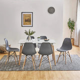 6 Chairs Rectangular Dining Table Set